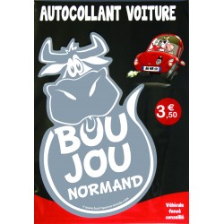 Autocollant blanc Boujou...