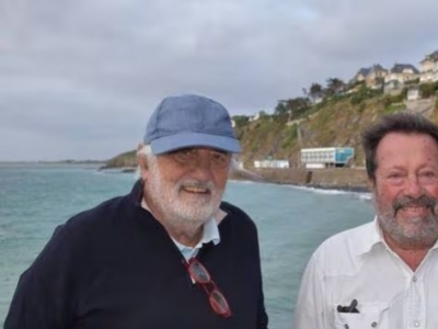 Jean-Pierre Fleury et Bernard Vernochet au Festival des Voiles de Travail