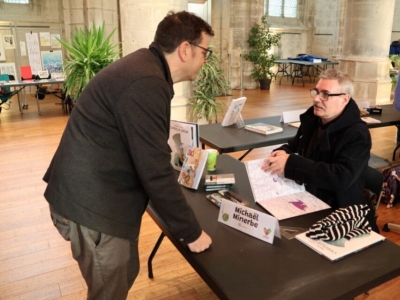 Lisieux en bulles : succès pour les auteurs de BD, Michaël Minerbe à domicile