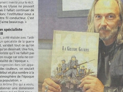 Jérôme Ého retrace la Grande Guerre dans une BD