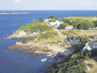 L'île de Chausey photographiée au cerf-volant