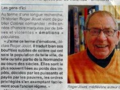 Roger Jouet, ou la saveur de l'Histoire