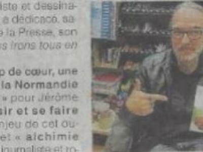 Le dessinateur de BD Jérôme Eho a dédicacé son livre