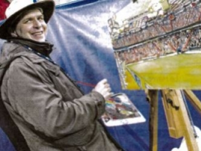Le peintre Allan Stephens a fini son Tour de Normandie en 80 toiles