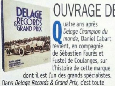 Ouvrage de référence : Delage Records & Grand Prix