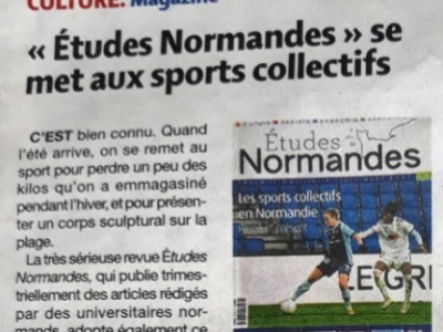 Les sports à l'honneur dans la revue Études normandes ! 
