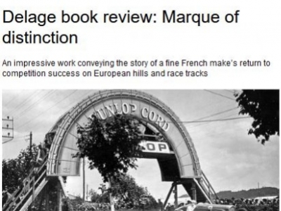 The Motorsport Magazine reviews about the book Delage