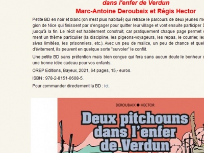 Deux pitchouns  dans l'enfer de Verdun -  Marc-Antoine Deroubaix et Régis Hector