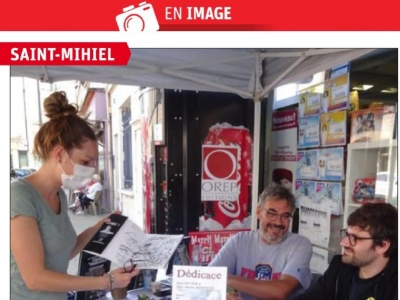 La BD Deux pitchouns dans l'enfer de Verdun, dédicacée...
