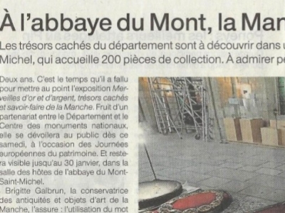 A l'Abbaye du Mont, la Manche exhume ses trésors 