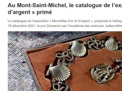Le livre-catalogue de l’exposition « Merveilles d’or et d’argent » primé.