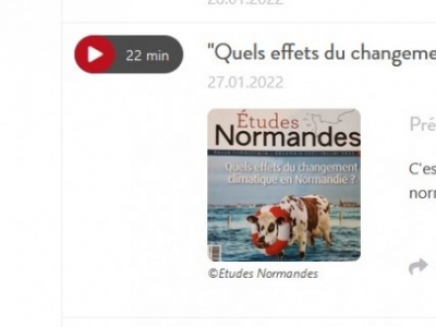 La revue Études Normandes sur les ondes de la radio RCF !