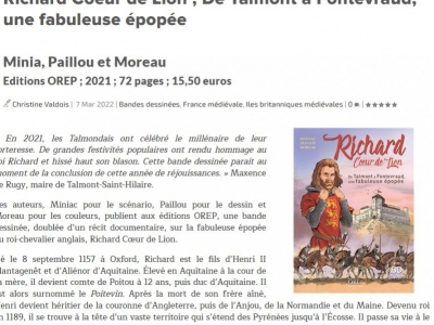 Richard Coeur de Lion ; De Talmont à Fontevraud...
