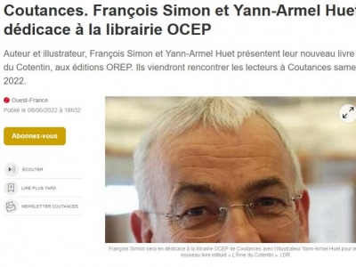 François Simon et Yann-Armel Huet en dédicace ...