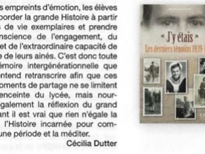 « L'écrivain combattant » raconte Les derniers témoins....