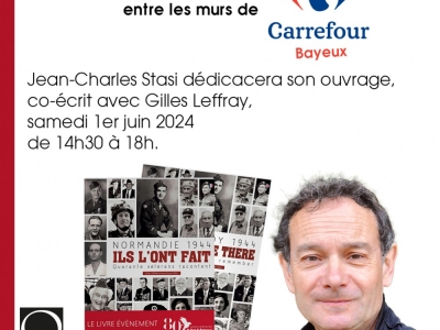 Jean-Charles Stasi en dédicace à Bayeux.
