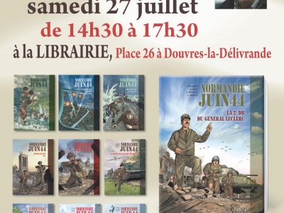 Jean-Blaise Djian en dédicace à Douvres-la-Délivrande